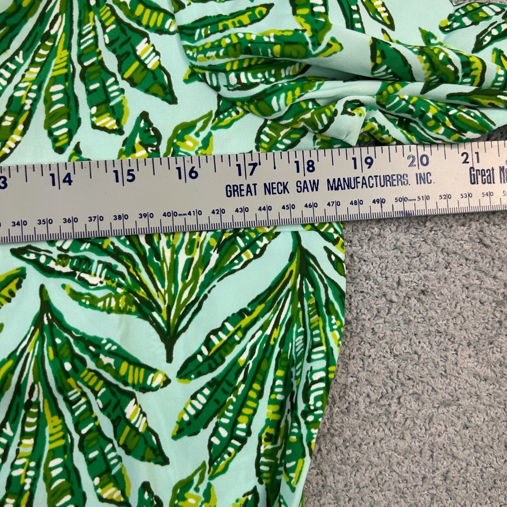 Lilly Pulitzer Simona maxi Dress Palm Leaf Green XS Resort Preppy Tropical nwt - Picture 5 of 8